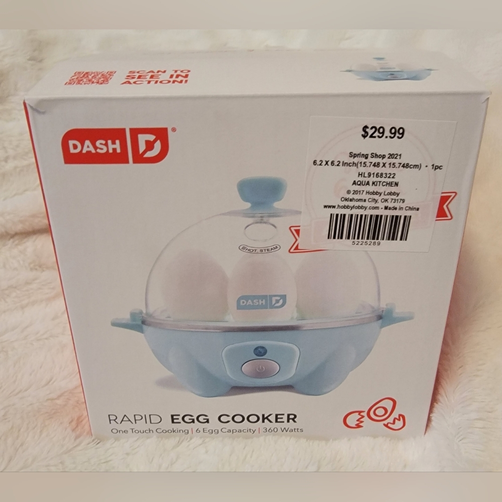 DASH Rapid Egg Cooker: 6 Egg Capacity